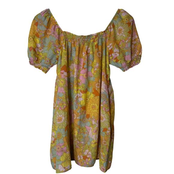 Show Me Your Mumu Annalynne Mini Dress Groovy Blooms - Picture 2 of 7